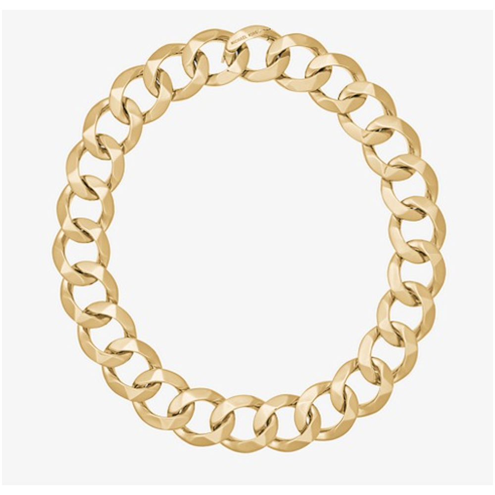 MICHAEL KORS 14K Gold-Plated Chain-Link 
